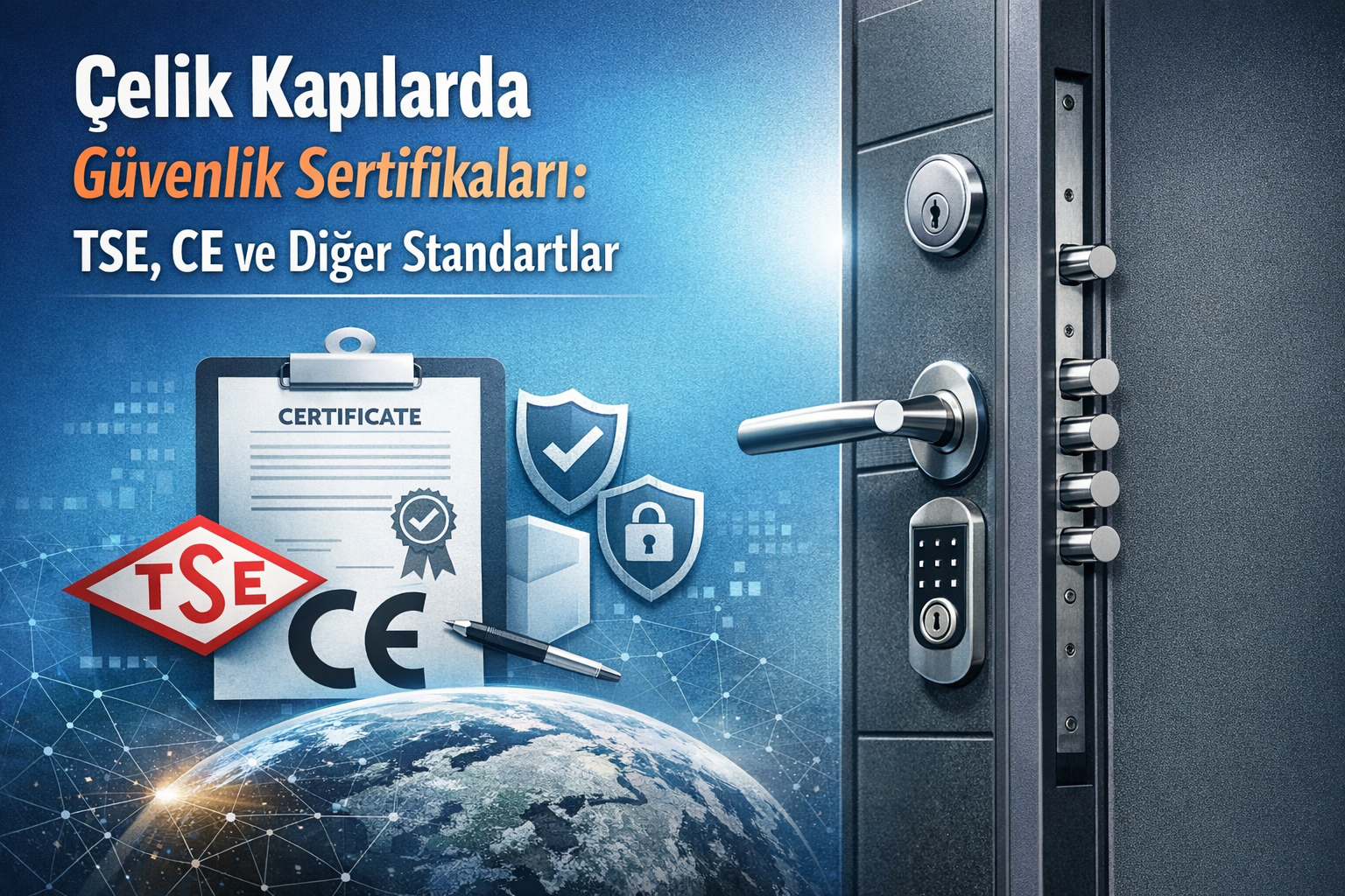 Çelik Kapılarda Güvenlik Sertifikaları: TSE, CE ve Diğer Standartlar