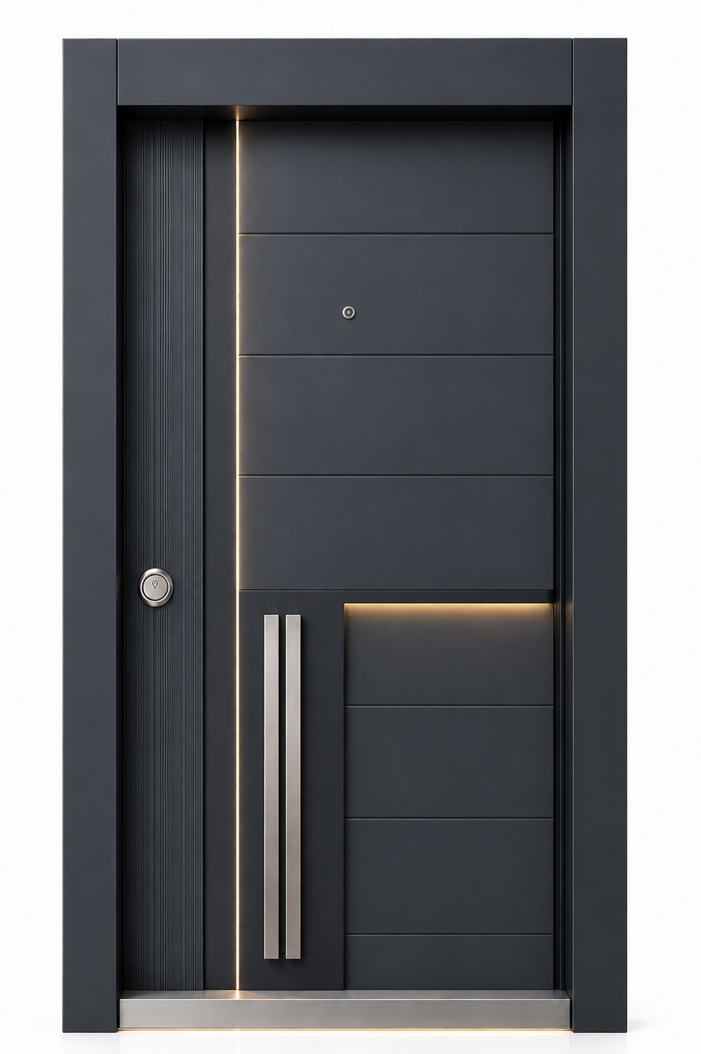 Kompozit Alpha KA-801 Graphite Step Tudoor çelik kapı modeli