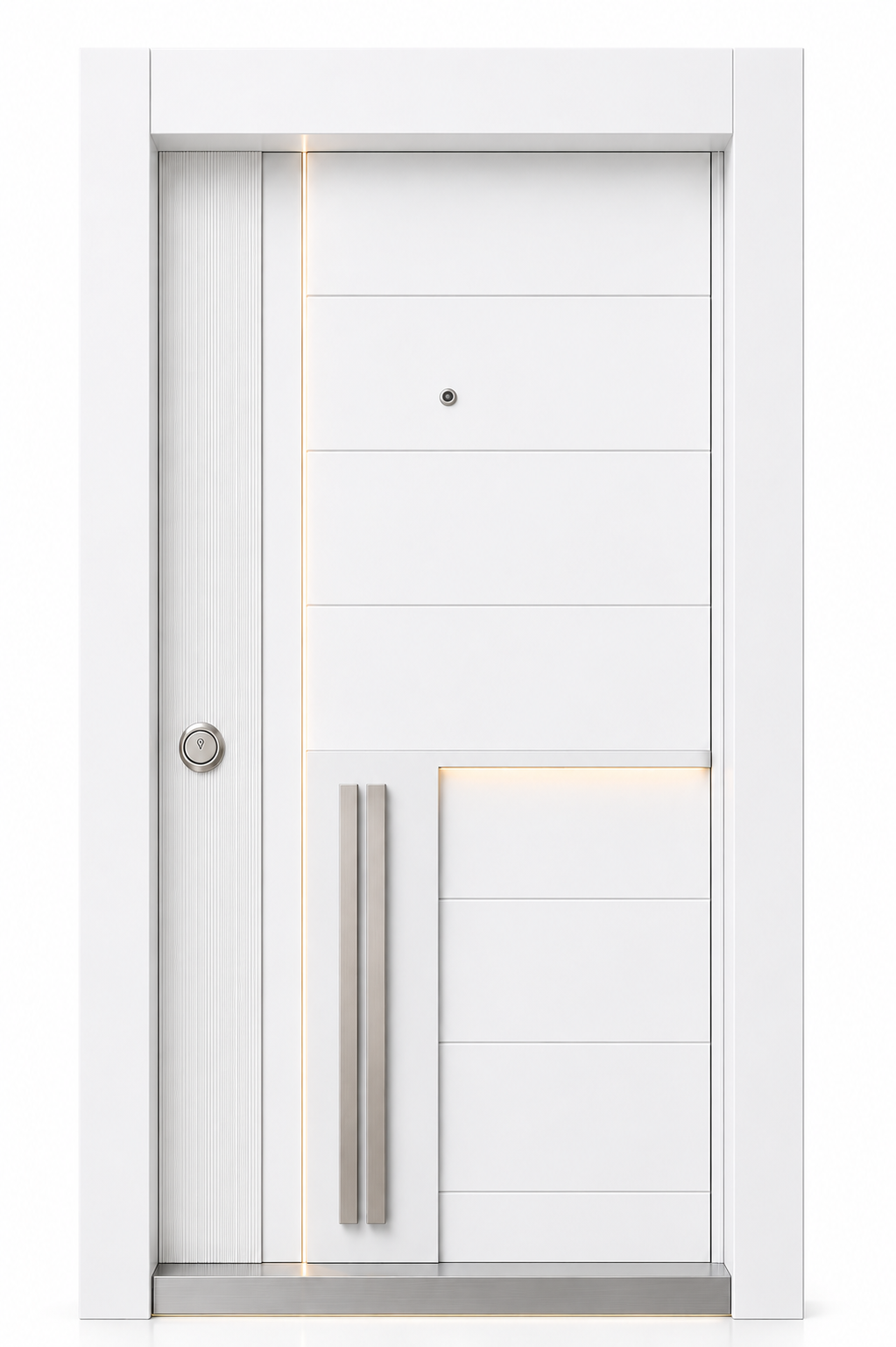 Kompozit Alpha KA-802 White Step Tudoor çelik kapı modeli