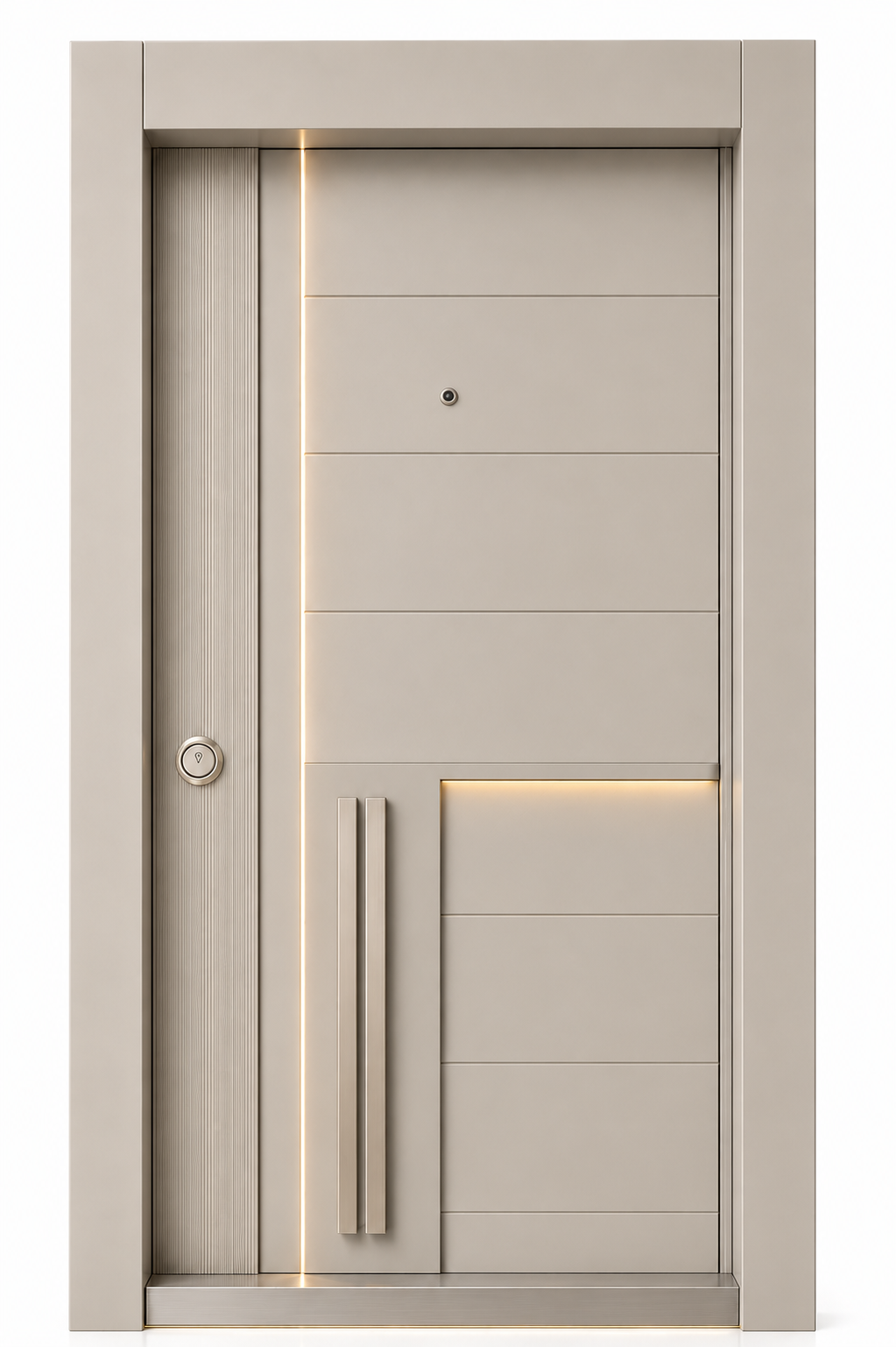 Kompozit Alpha KA-806 Ivory Step Tudoor çelik kapı modeli