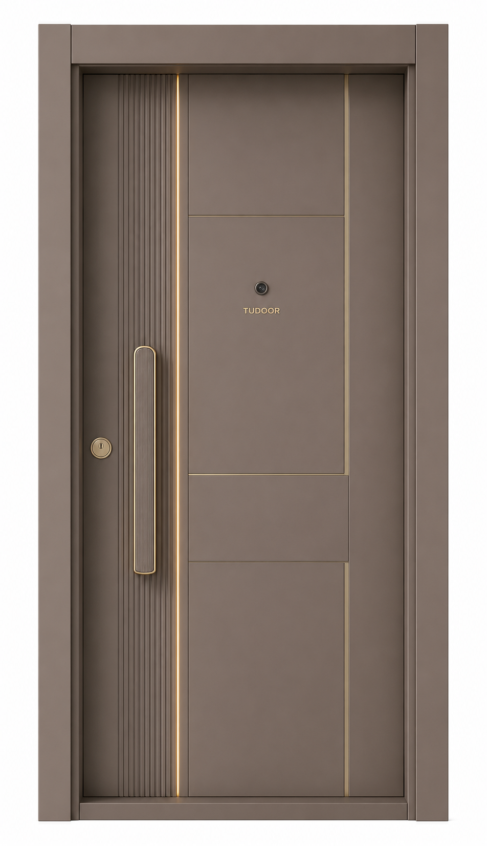 Tudoor Pro ZP-707 Taupe Grid Tudoor çelik kapı modeli