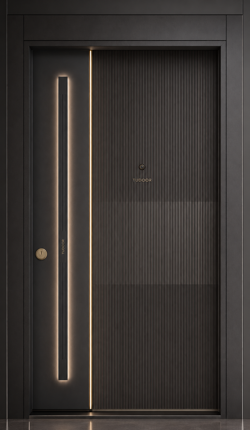 Tudoor Pro ZP-713 Dark Rib Monolith Tudoor çelik kapı modeli